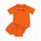 Polo Onesie + Shorts Set