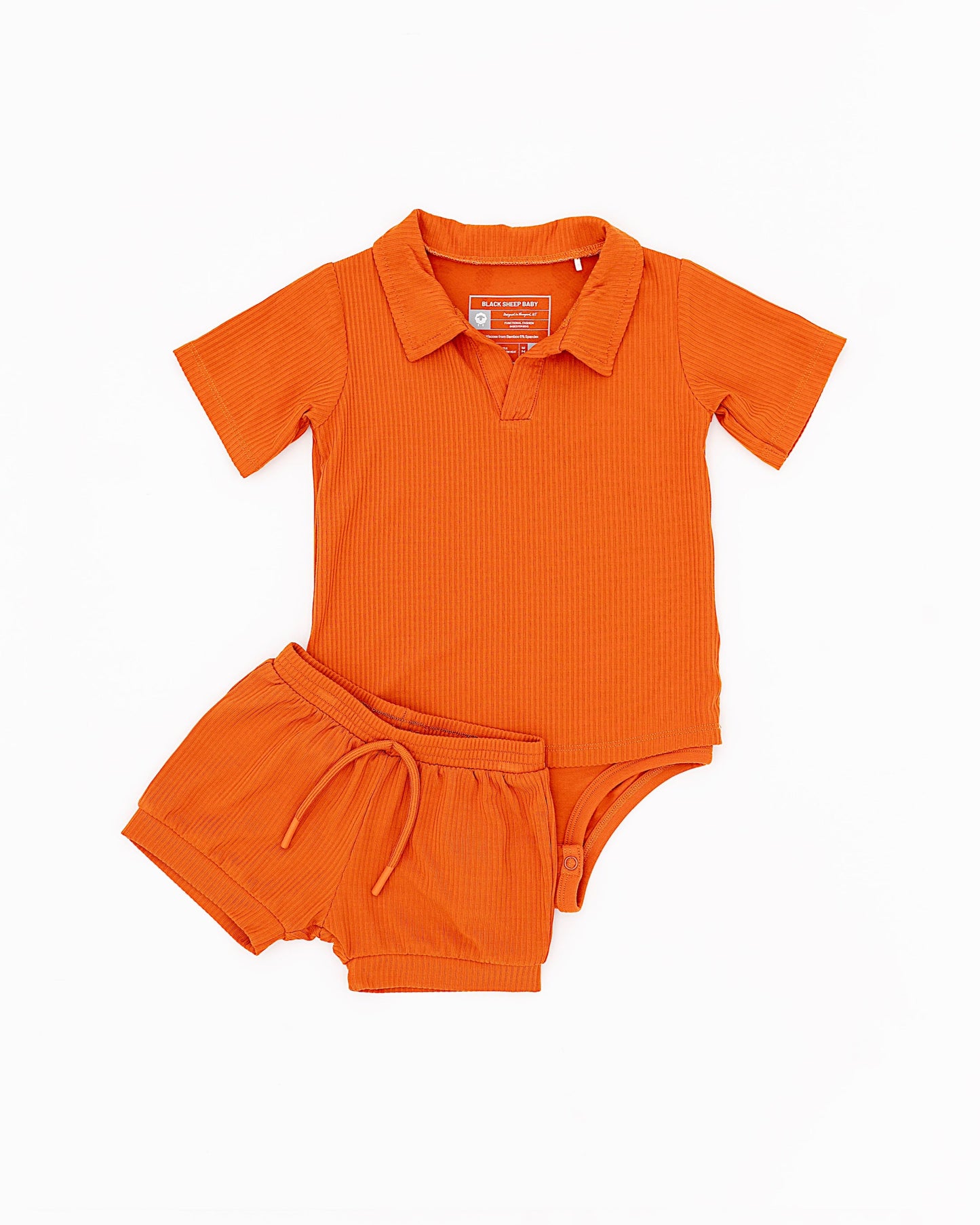 Polo Onesie + Shorts Set