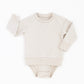 Sweatshirt Onesie + Sweatpant Set
