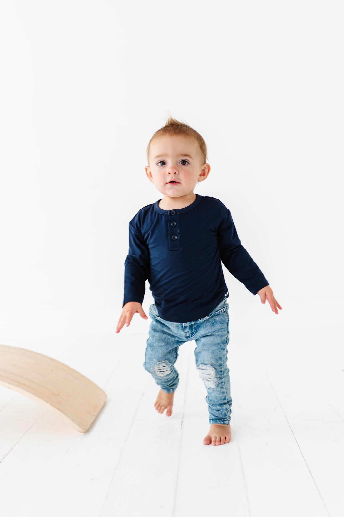 Long Sleeve Henley Onesie