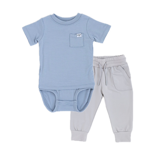 Pocket Tee Onesie & Joggers Set