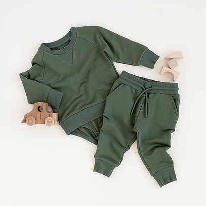 Onesie Sweatshirt Top & Bottom Set